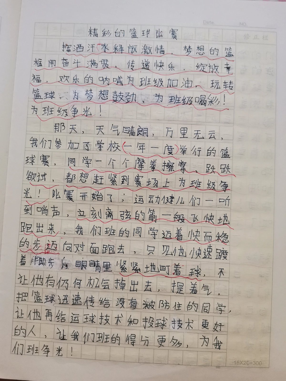 个人篮球训练总结作文怎么写三年级下册